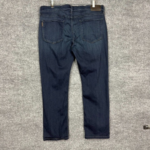 Paige Jeans Womens 36 Blue Federal Straight Dark Wash High Rise Stretch Preppy - Picture 3 of 14